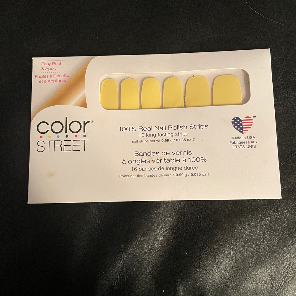 Color street yellow nail color new!